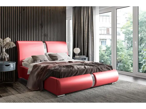 PRATO T1 łóżko tapicerowane 180x200 ze stelażem i pojemnikiem